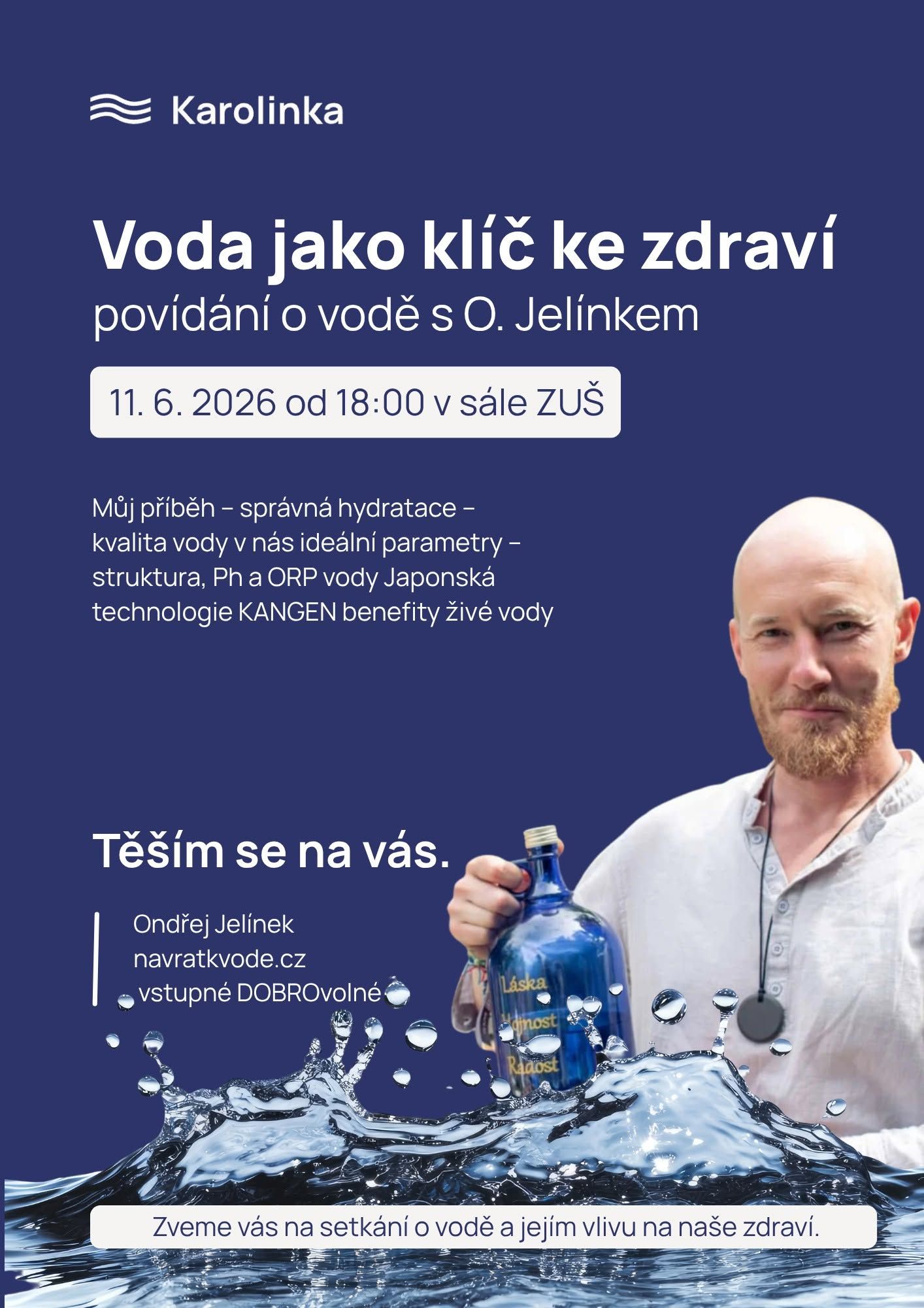 POZVÁNKA NA BESEDU O VODĚ