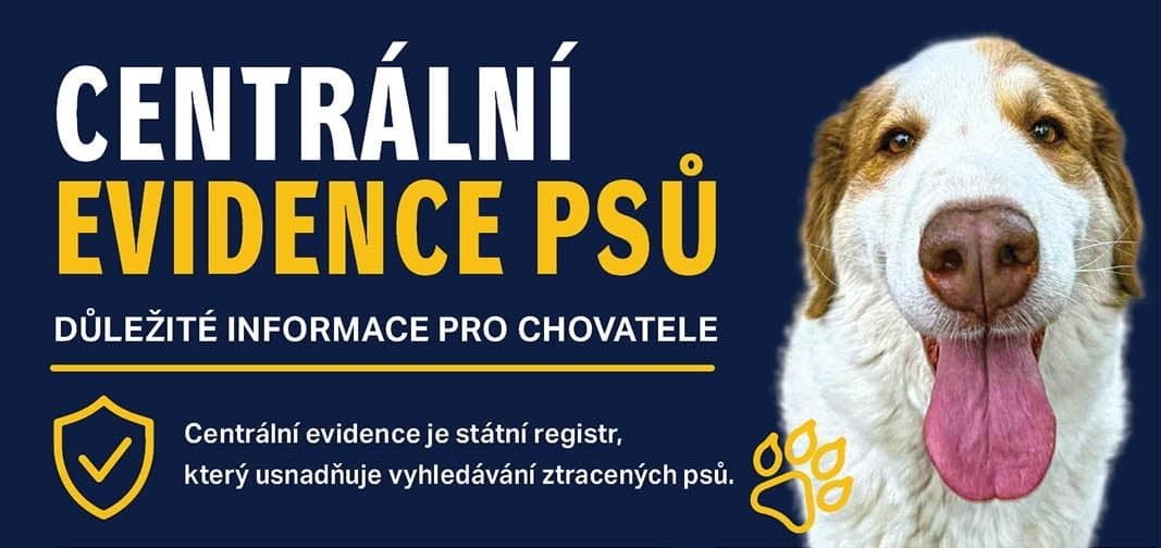 Centrální evidence psů – od 1. července 2026