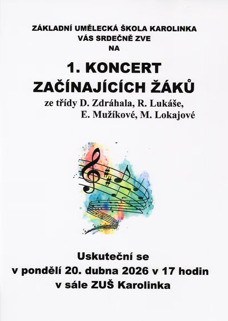 1. koncert začínajících žáků
