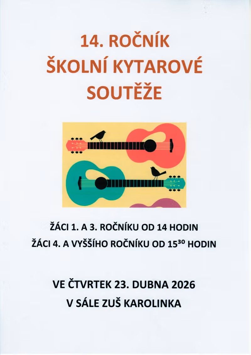 14. ročník školní kytarové soutěže