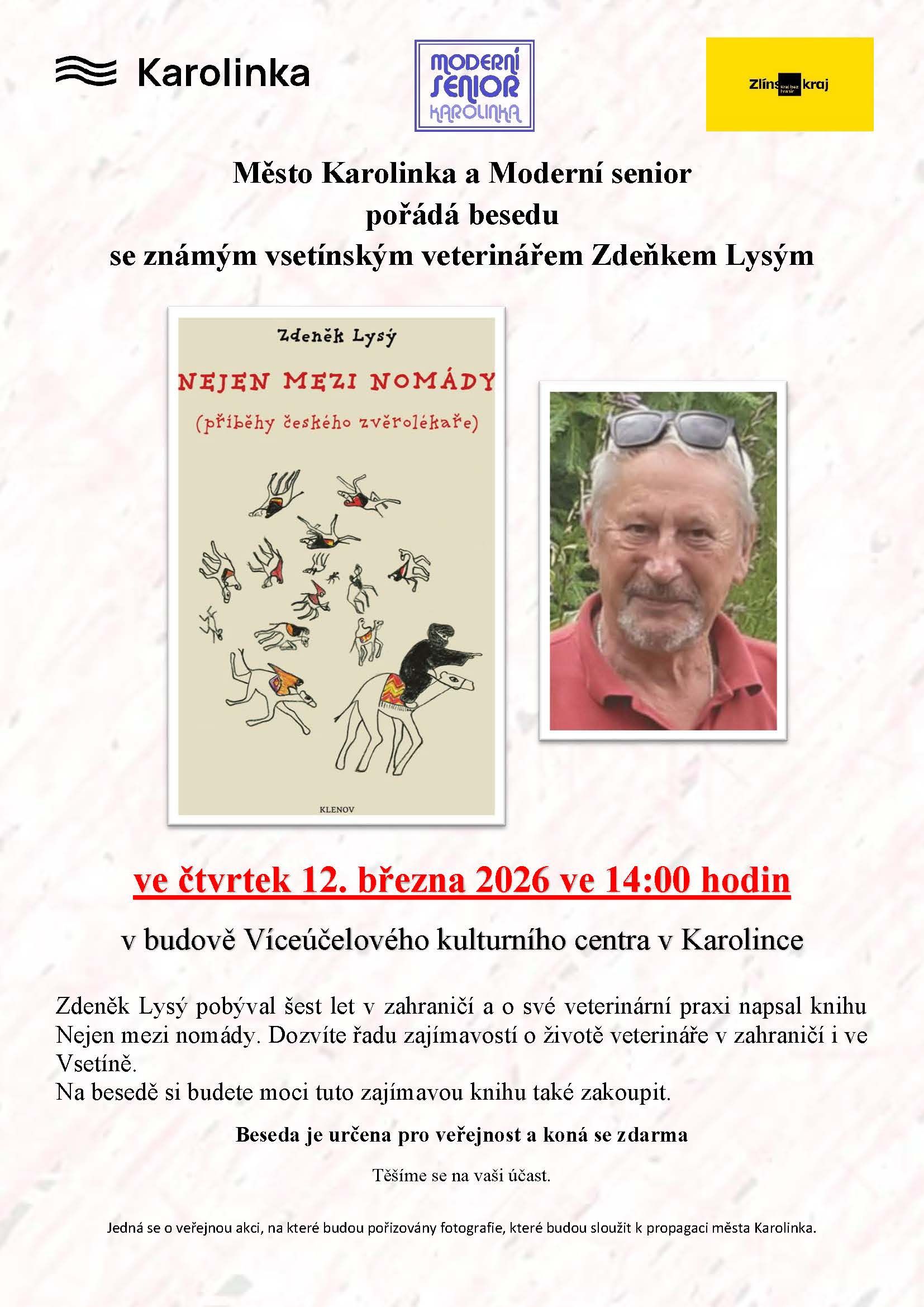 Beseda se vsetínským veterinářem Zdeňkem Lysým