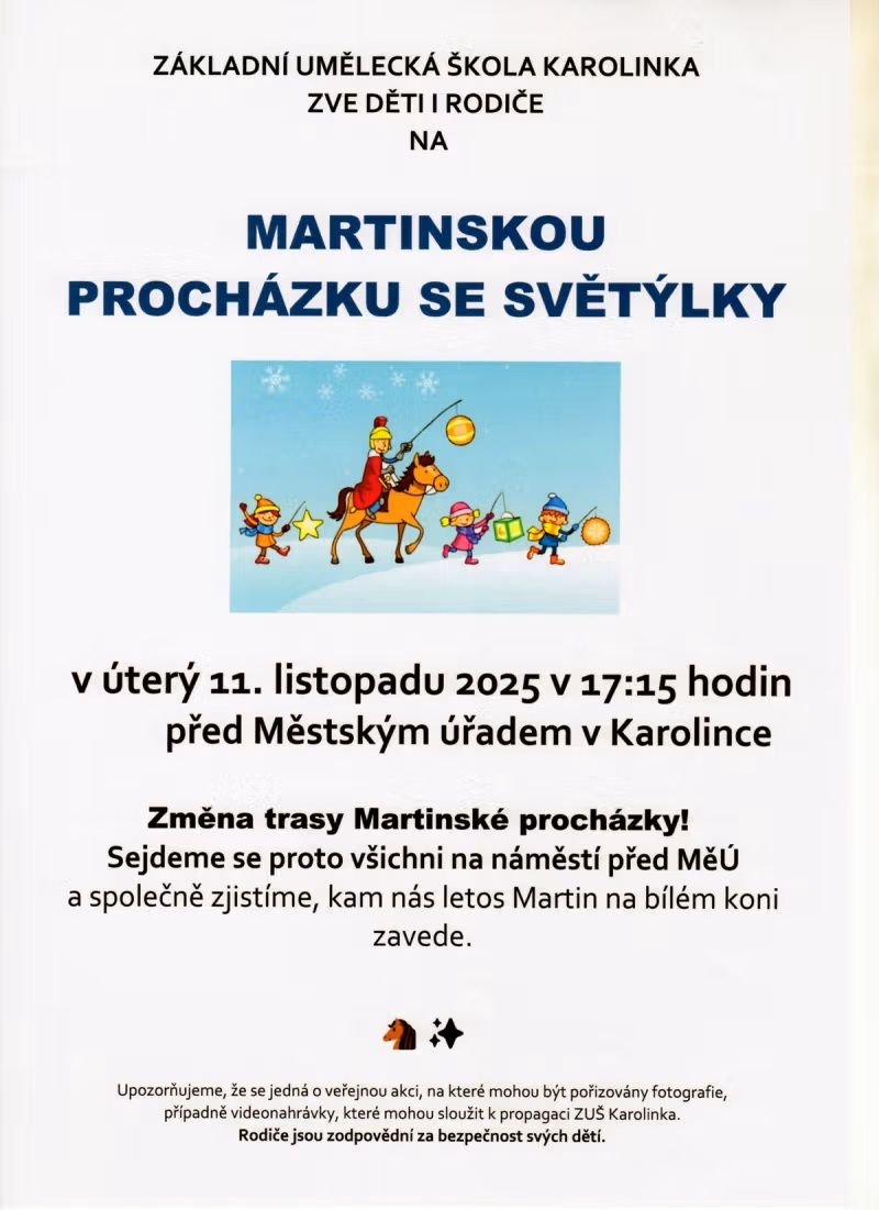 Martinská procházka se světýlky