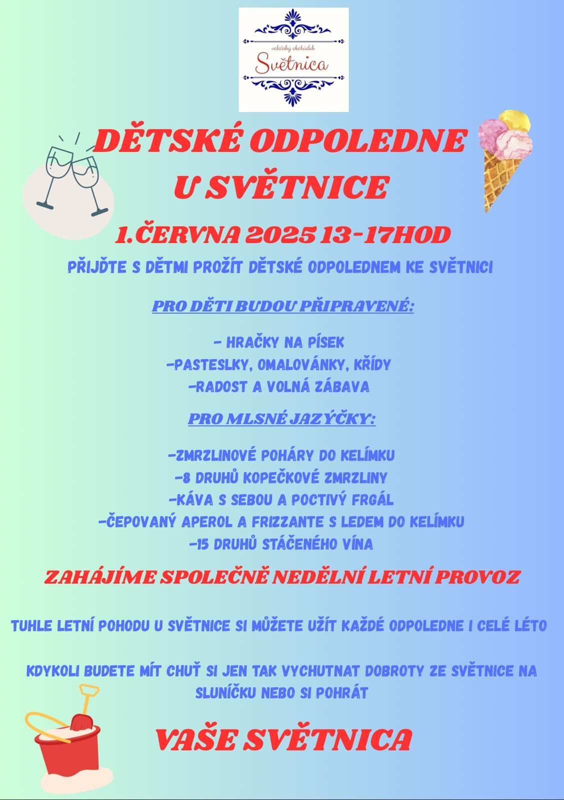 Dětské odpoledne u Světnice
