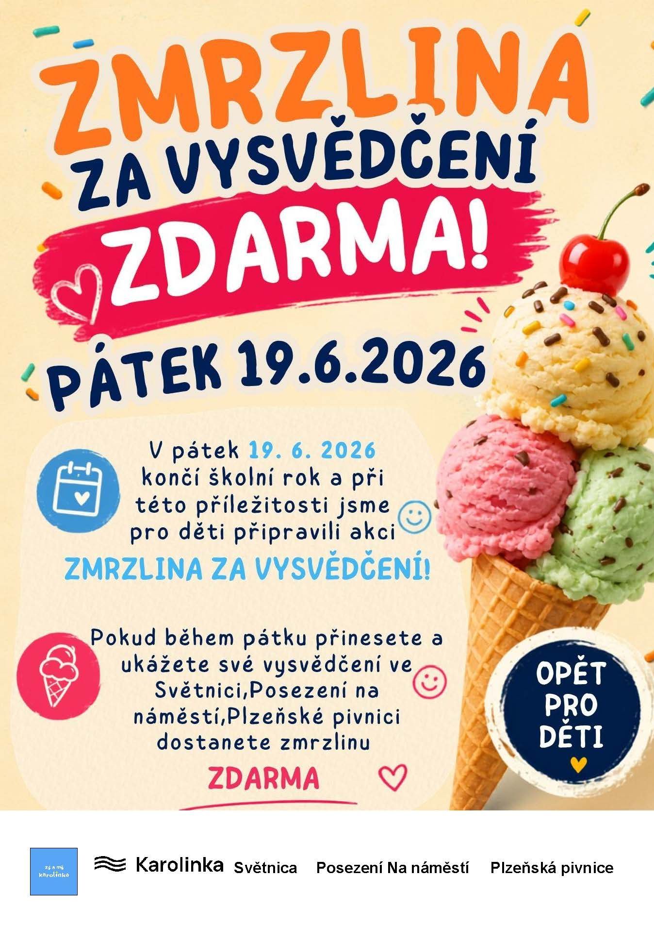 Zmrzlina za vysvědčení