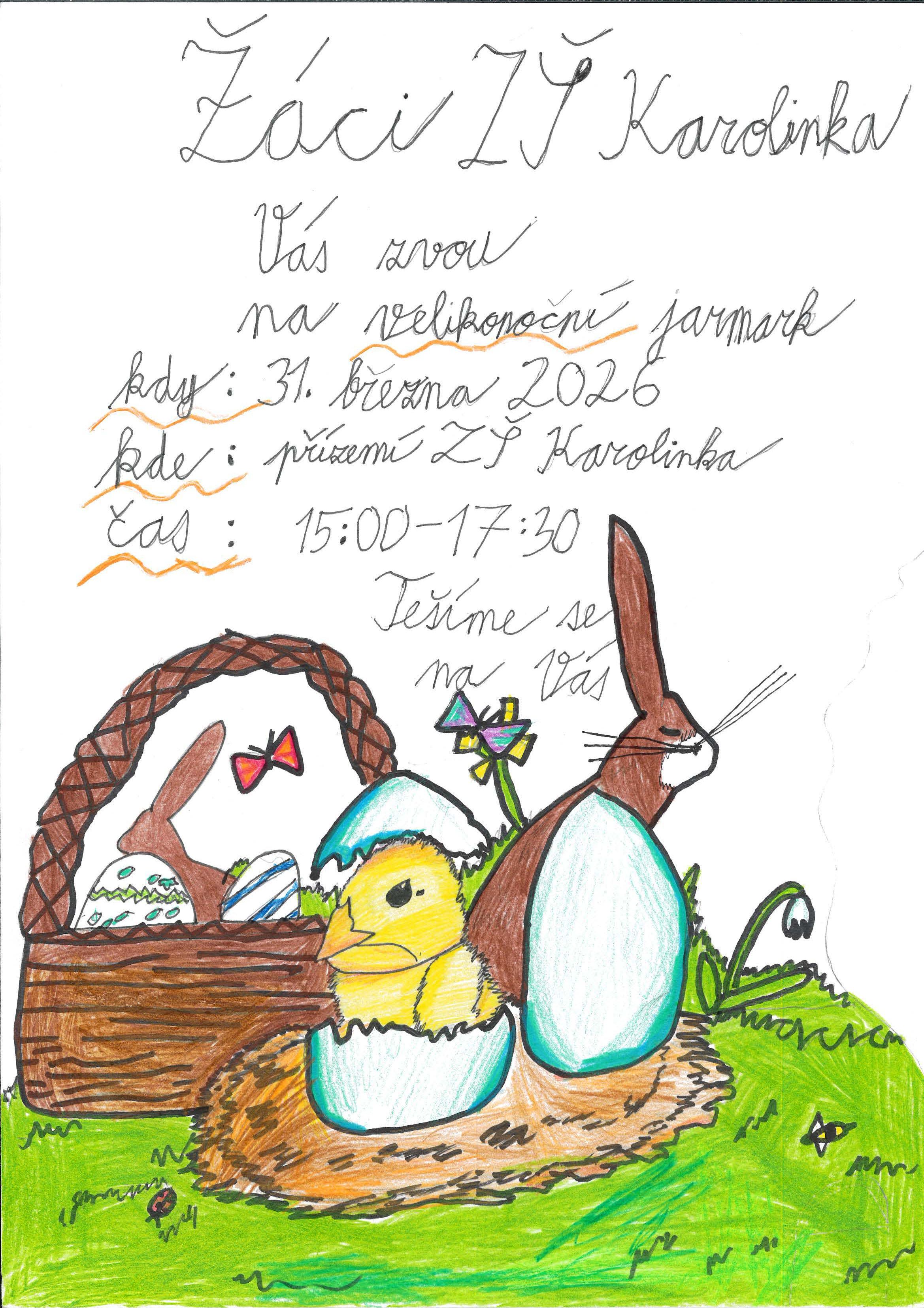 Velikonoční jarmark v ZŠ a MŠ Karolinka
