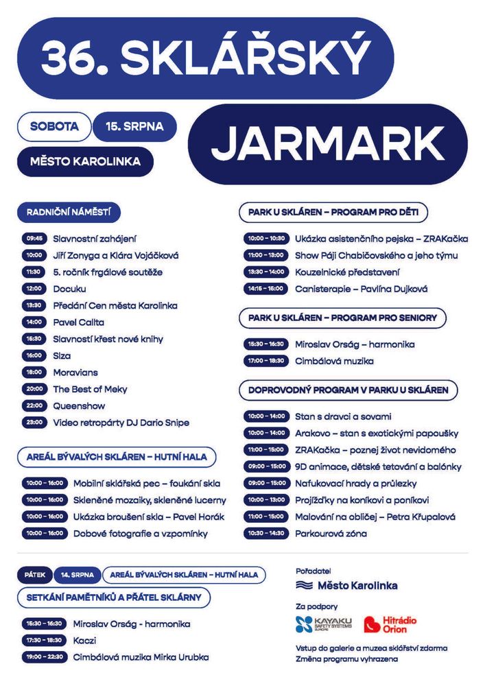 36. Sklářský jarmark je za námi