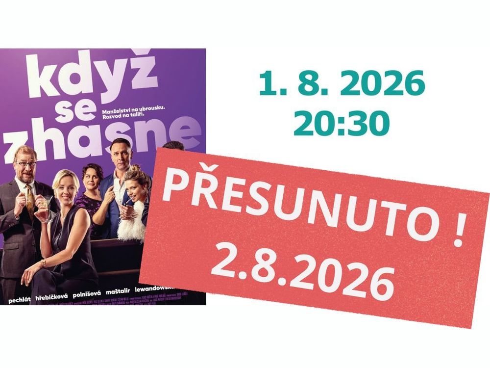  DŮLEŽITÉ UPOZORNĚNÍ – LETNÍ KINO