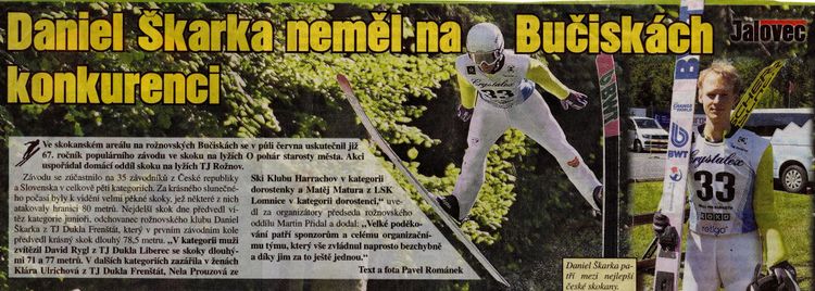 Skoky na lyžích - Daniel Škarka