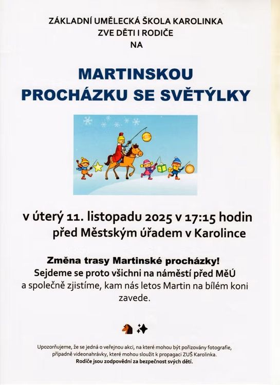 Martinská procházka se světýlky