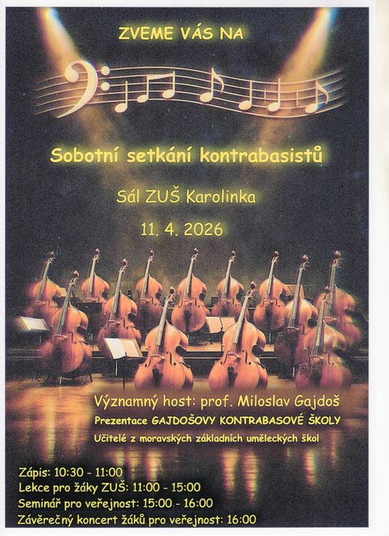 Sobotní setkání kontrabasistů