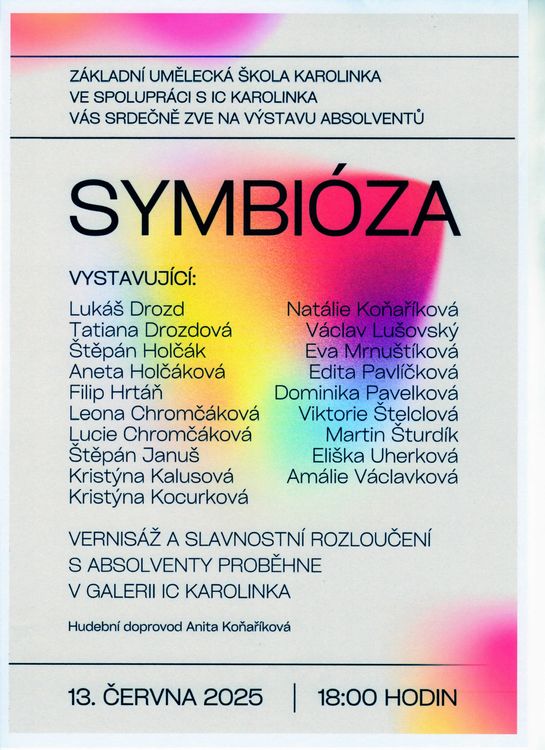 Symbióza výstava ZUŠ Karolinka 