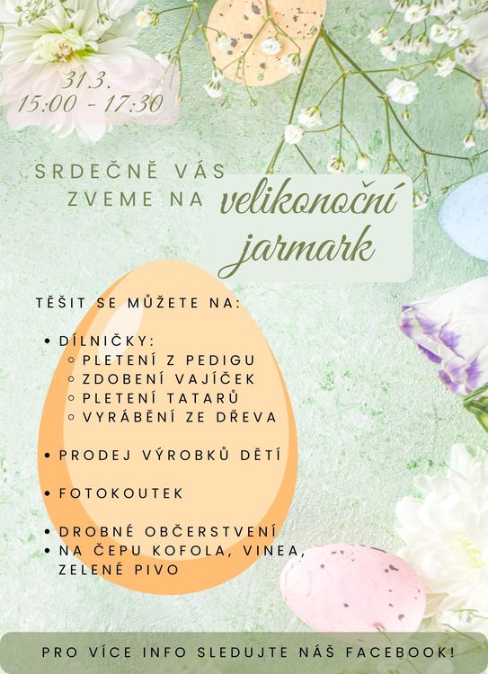Velikonoční jarmark ZŠ a MŠ Karolinka