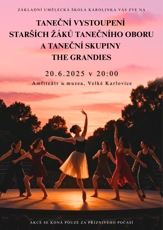 ZUŠ Karolinka vystoupení tanečního oboru