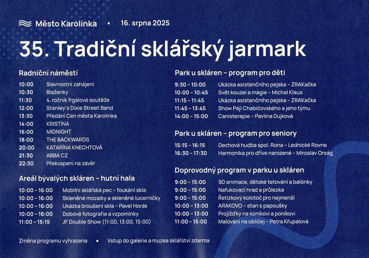 35. Tradiční sklářský jarmark