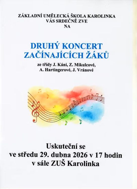 Druhý koncert začínajících žáků