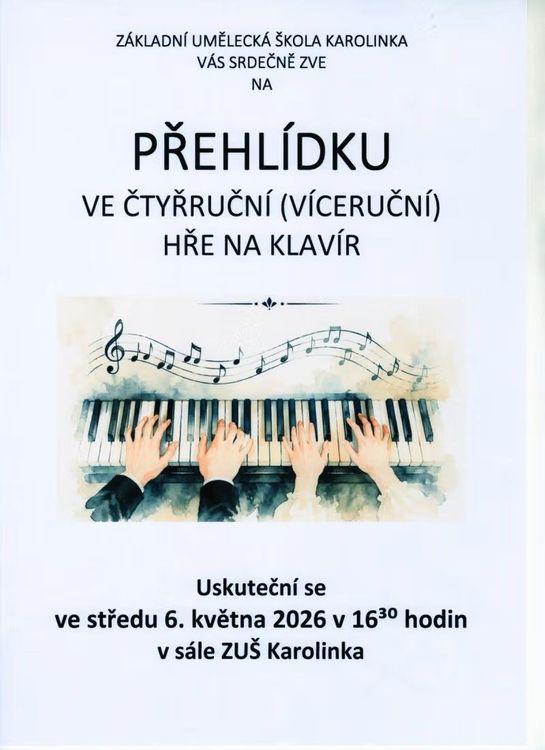 Přehlídka ve čtyřruční hře na klavír