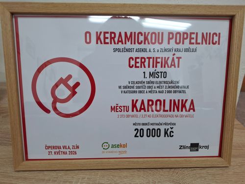 Ocenění pro Karolinku