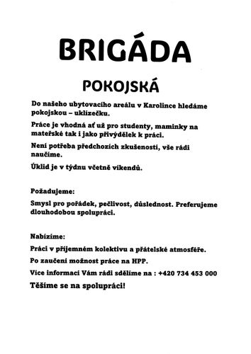 Nabídka práce v regionu