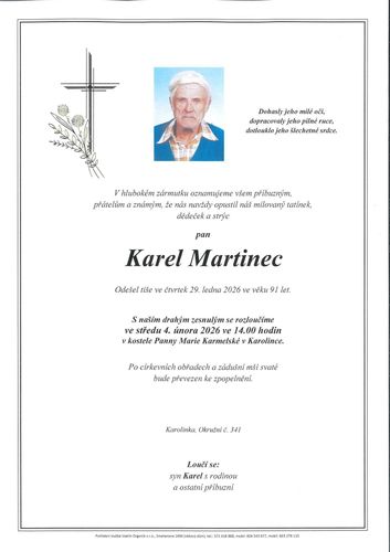 Smuteční oznámení