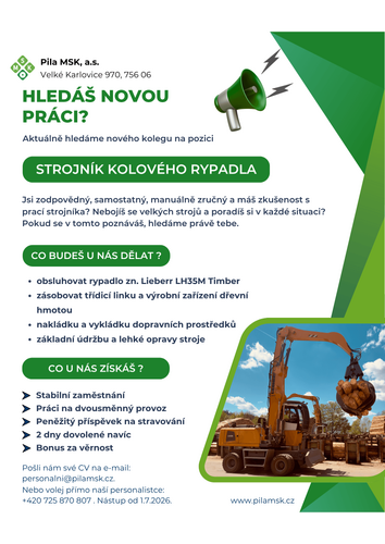 Nabídka práce v regionu