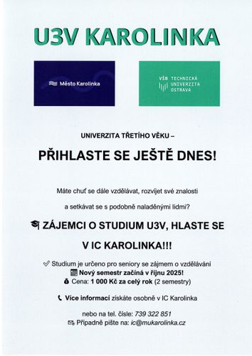 U3V akdemický rok 2025/2026