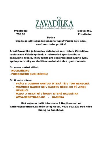 Nabídka práce v regionu