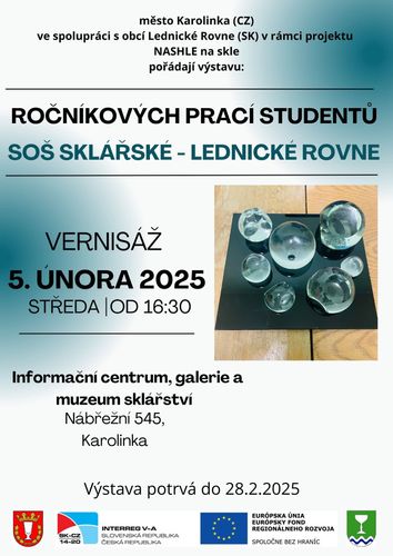 VERNISÁŽ s výstavou ročníkových prací z Lednického Rovneho 